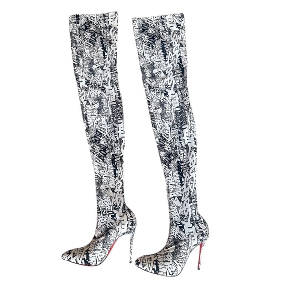 Christian Louboutin Gravitissima Over the knee thigh high boots RETAIL 1,395 - Picture 7 of 10